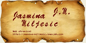 Jasmina Milješić vizit kartica